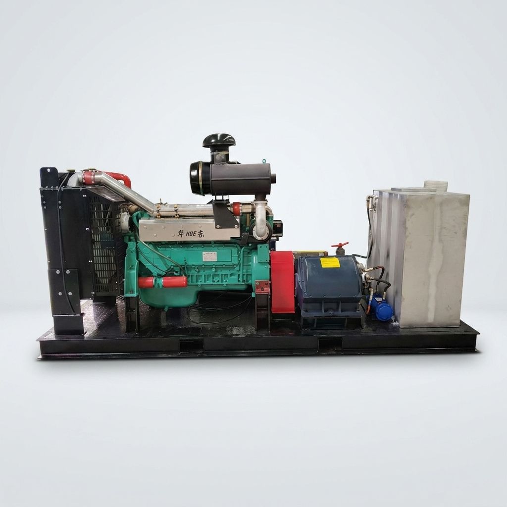 新型280MPA 40000PSI超高压水力喷射机,用于船舶船体除漆除锈不锈钢三联泵-5