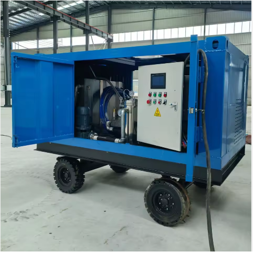 新型大功率 55KW 500Bar 除油污高压清洗机 三相电动机工业清洁喷水机-2