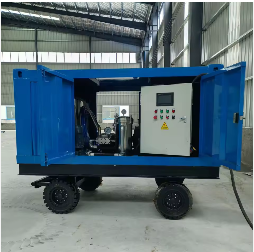 新型大功率 55KW 500Bar 除油污高压清洗机 三相电动机工业清洁喷水机-4