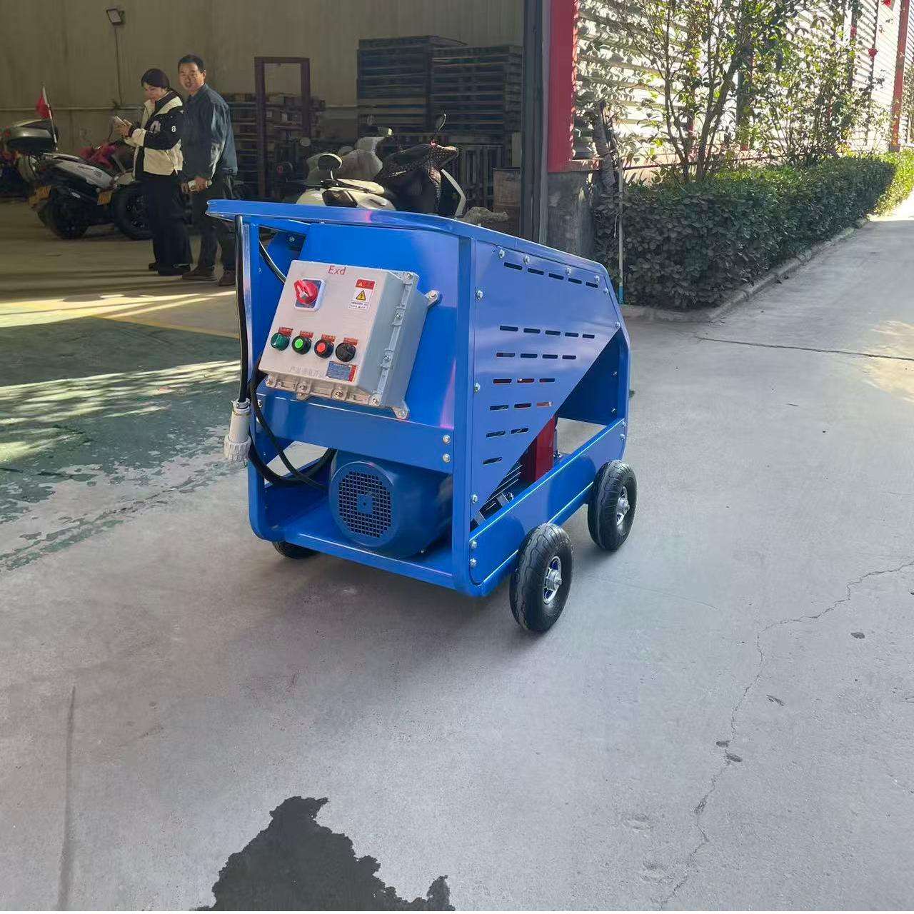 新型 15KW 电动高压清洗机 350 巴 5000 PSI 重型冷水清洗机,用于洗车店光学设备除锈-4