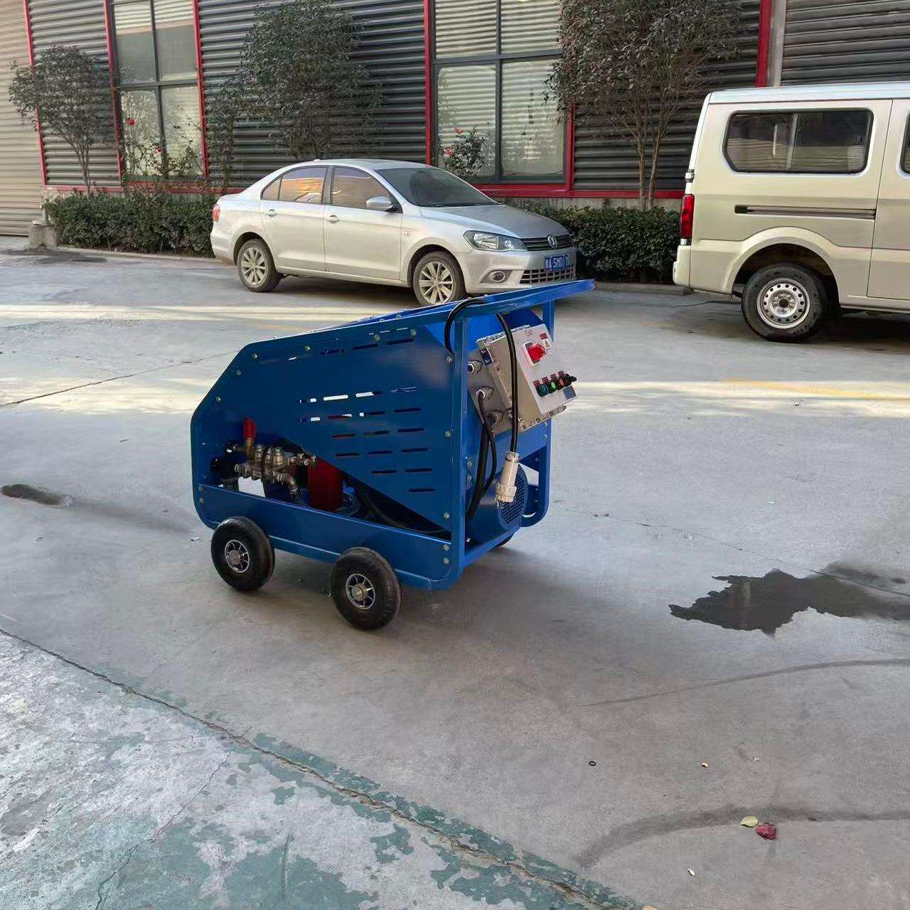 新型 15KW 电动高压清洗机 350 巴 5000 PSI 重型冷水清洗机,用于洗车店光学设备除锈-6