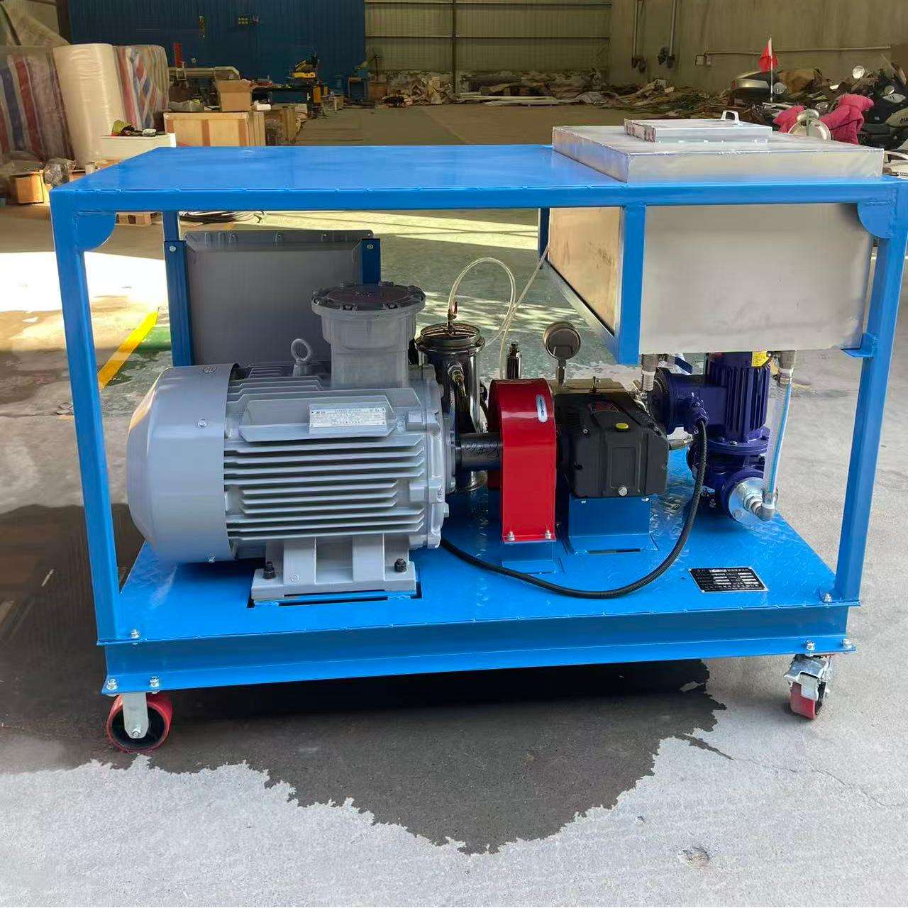 移动式轮式电动高压清洗机 100Mpa 20lpm 高流量水射流设备,用于现场重型清洁-3