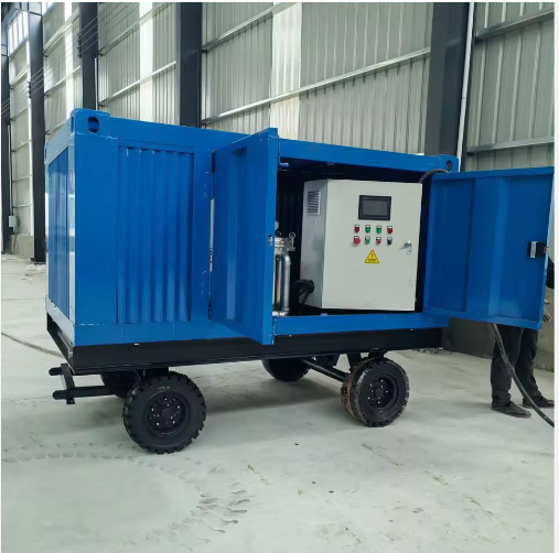 500Bar 55KW 工业高压清洗机重型电动马达冷水除油器全新-2