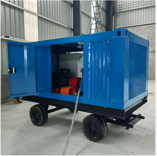 500Bar 55KW 工业高压清洗机重型电动马达冷水除油器全新-3