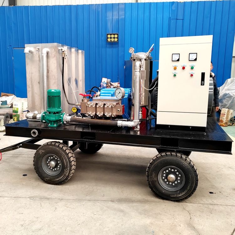 500Bar 55KW 工业高压清洗机重型电动马达冷水除油器全新-6