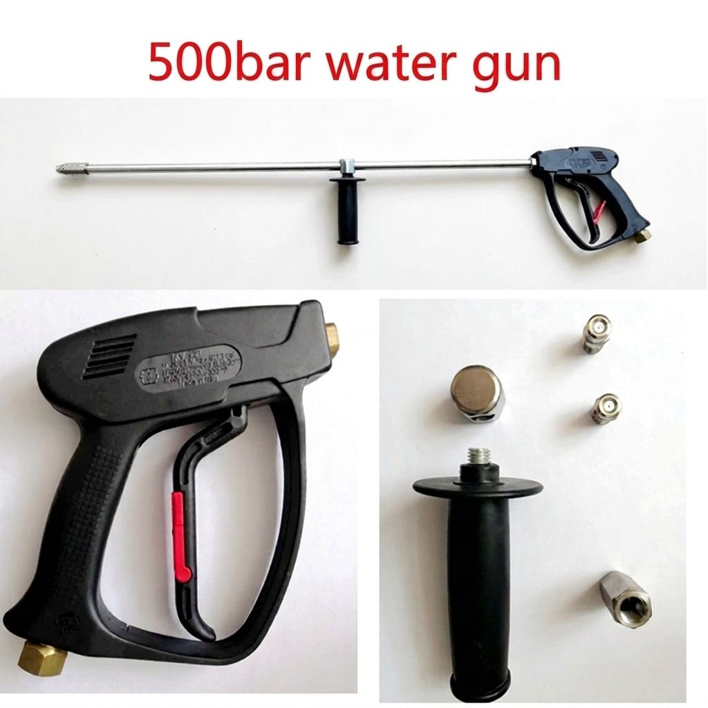 新型高压发动机水射流清洗机 500 巴压力电动式混凝土纹理处理移动设备-4