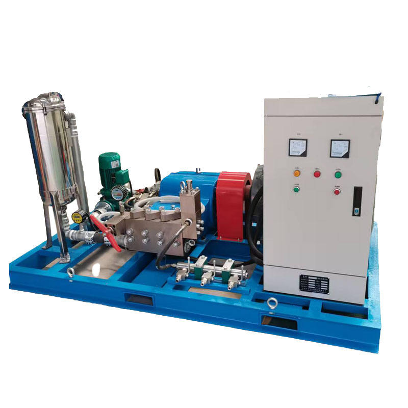 新型直流金属三缸泵 55kw 高压 500bar 商用水泵,流量 50-85 Lpm,转速 1400rpm,适用于船舶清洗-4