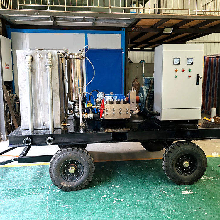 新型直流金属三缸泵 55kw 高压 500bar 商用水泵,流量 50-85 Lpm,转速 1400rpm,适用于船舶清洗-5