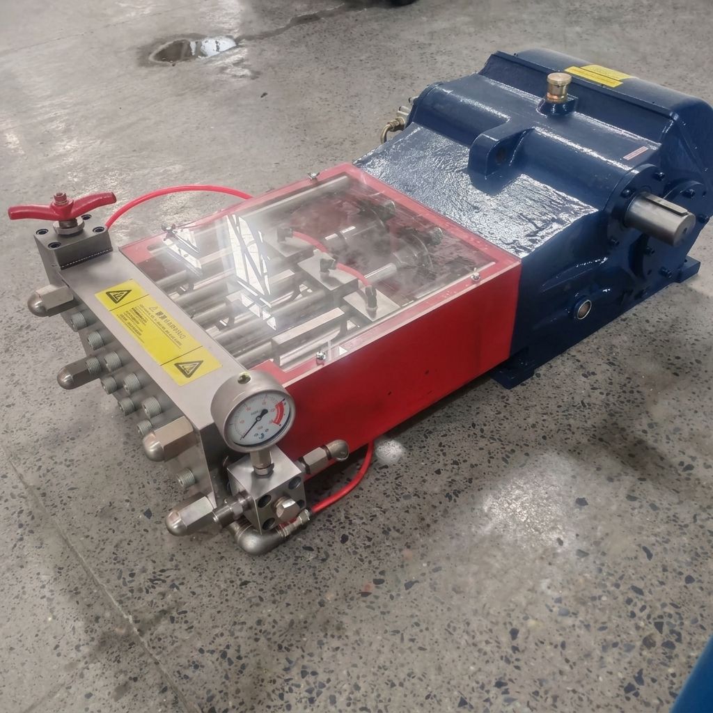 多用途160mpa超高压柱塞泵水力清洗机,用于工业冷水清洗-2