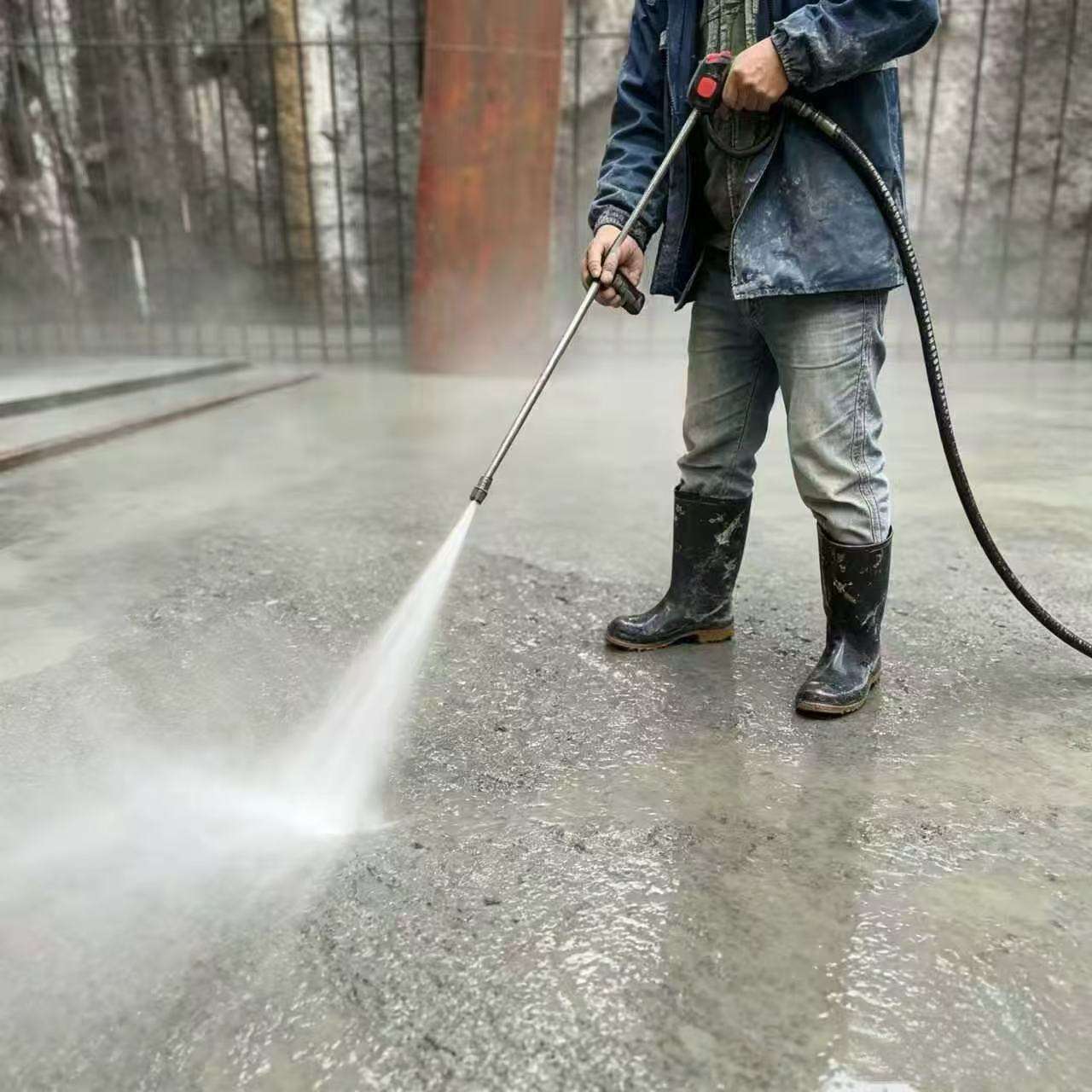 建筑用高压水射流冲击处理水射流表面粗糙化机-4