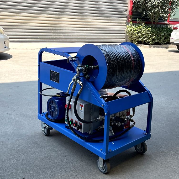 工业下水道疏通喷射器套件 2800psi 高流量玻璃/陶瓷重型快速连接器市政管道清洁-3