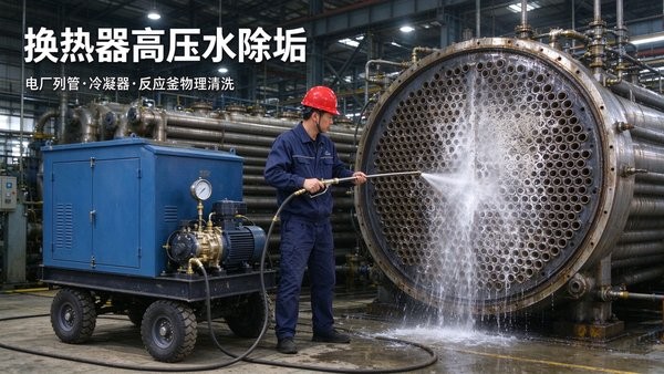 换热器高压水除垢