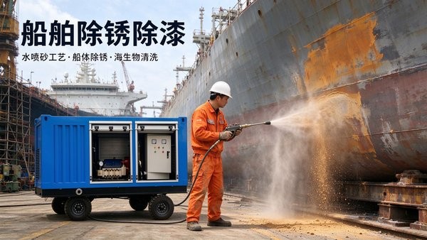 船舶除锈除漆水喷砂